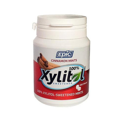 Epic Dental Mints - Cinnamon Xylitol Bottle - 180 Ct