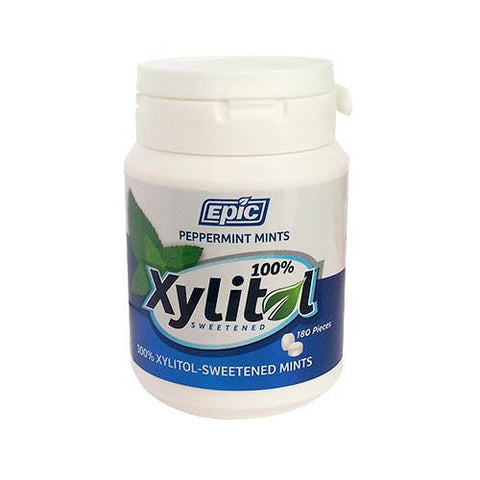 Epic Dental Mints - Spearmint Xylitol Bottle - 180 Ct