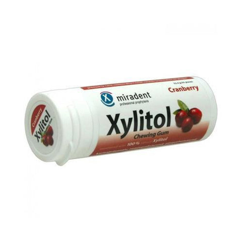 Hager Pharma Xylitol Chewing Gum - Cranberry - 30 Ct - Case Of 6