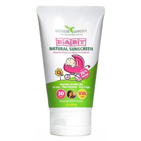 Goddess Garden Organic Sunscreen - Baby Natural Spf 30 Lotion - 3.4 Oz