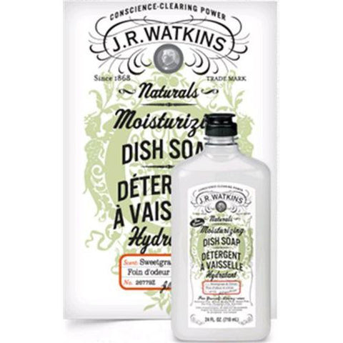 J.r. Watkins Dish Soap - Moisturizing - Sweetgrass And Citron - 24 Fl Oz