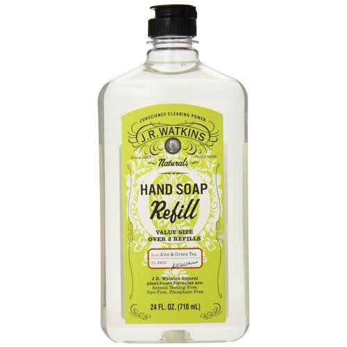 J.r. Watkins Liquid Hand Soap - Refill - Aloe And Green Tea - 24 Fl Oz