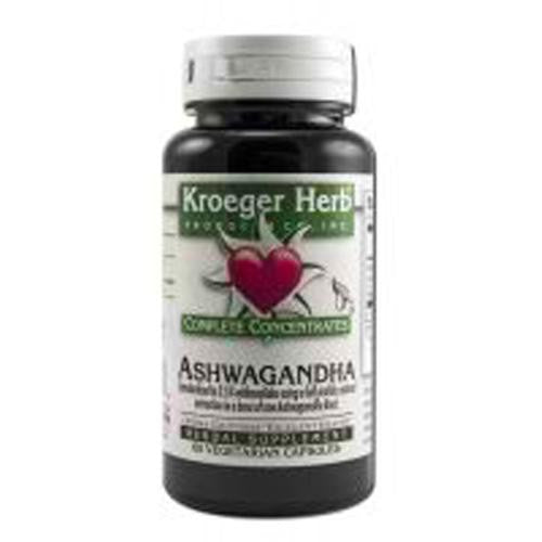 Kroeger Herb Ashwagandha - Complete Concentrate - 60 Vegetarian Capsules