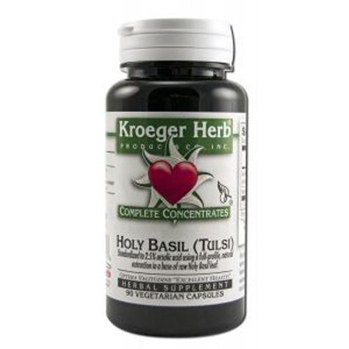 Kroeger Herb Holy Basil - Complete Concentrate - 90 Vegetarian Capsules