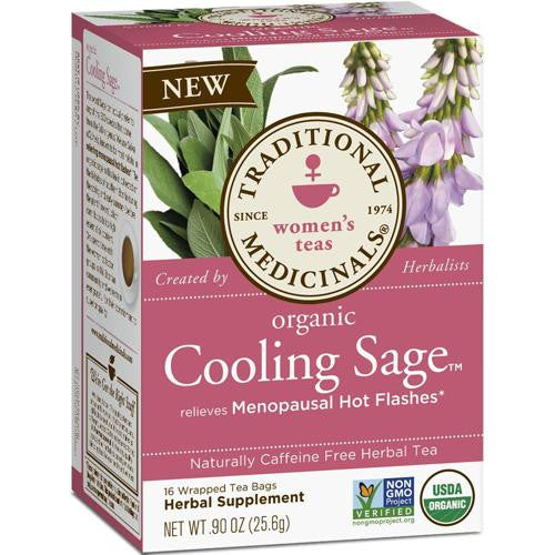 Traditional Medicinals Tea - Organic - Herbal - Cool Sage - 16 Ct - 1 Case