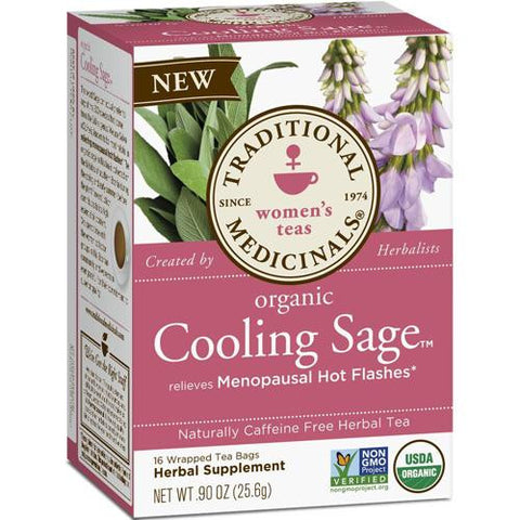 Traditional Medicinals Tea - Organic - Herbal - Cool Sage - 16 Ct - 1 Case