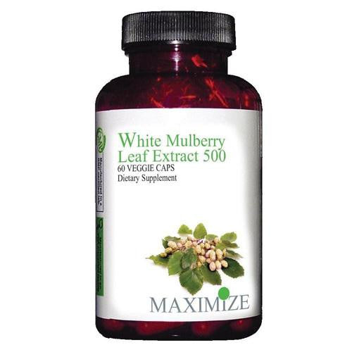 Maximum International White Mulberry Leaf Extract 500 - 60 Veg Capsules