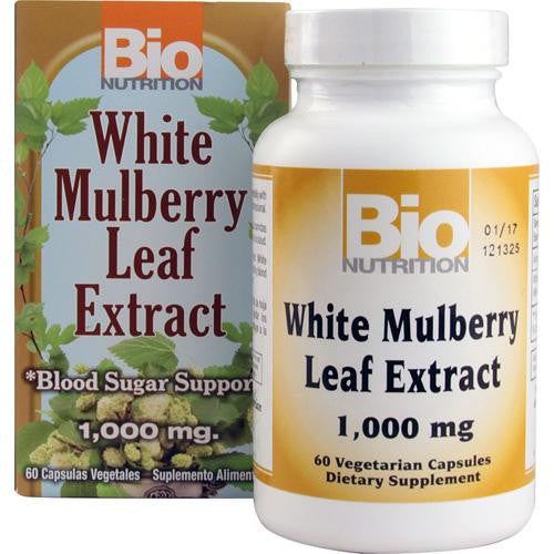 Bio Nutrition Inc White Mulberry Leaf Extract - 1000 Mg - 60 Veg Capsules