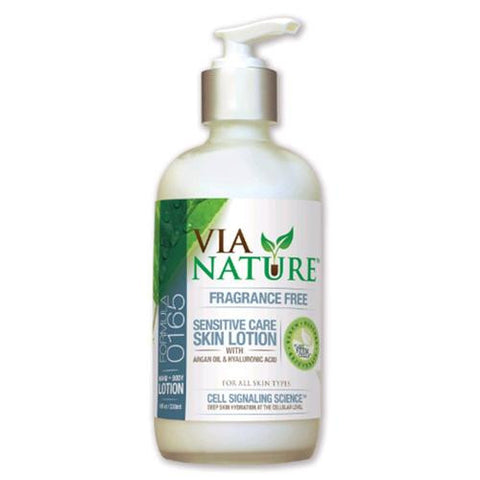 Via Nature Lotion - Sensitive Care - Fragrance Free - 8 Fl Oz