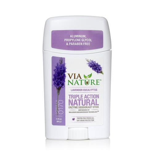 Via Nature Deodorant - Stick - Lavender Eucalyptus - 2.25 Oz