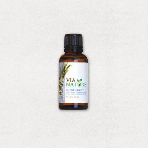 Via Nature Essential Oil - 100 Percent Pure - Rosemary - Single - 1 Fl Oz