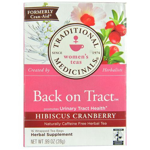 Traditional Medicinals Tea - Back On Tract - Hbscs Crnbrry - 16 Ct - 1 Case