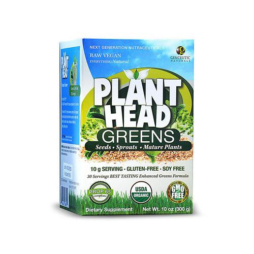 Genceutic Naturals Plant Head Greens - Organic - Gf - 10 Oz