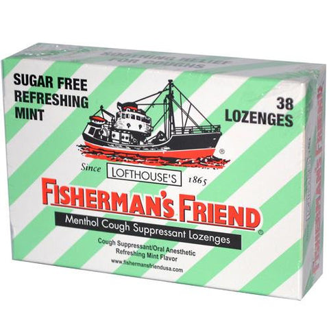 Fisherman's Friend Lozenges - Sugar Free Mint - Ctr Dsp - 38 Ct - 1 Case