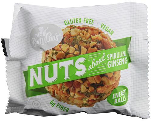 Betty Lou's Nut Butter Balls - Spirulina Ginseng - 1.4 Oz - 40 Ct