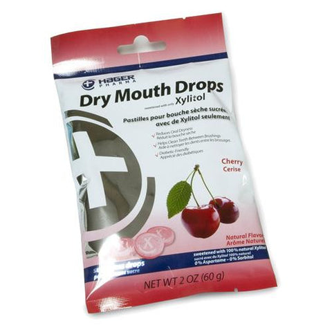 Hager Pharma Dry Mouth Drops - Cherry - 2 Oz