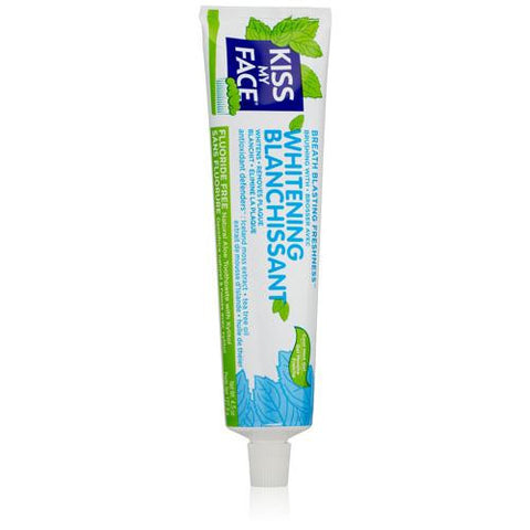 Kiss My Face Toothpaste - Whitening - Fluoride Free - Gel - 4.5 Oz