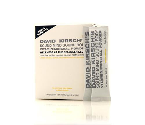 David Kirsch Wellness Vitamin Mineral Powder - Lemon - 30 Packets