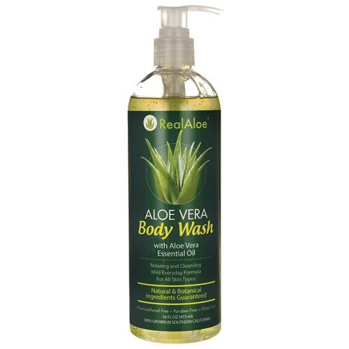 Real Aloe Inc. Body Wash - Aloe Vera - 16 Fl Oz