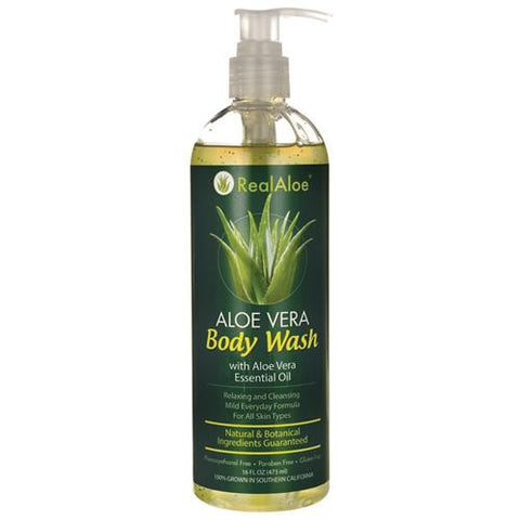 Real Aloe Inc. Body Wash - Aloe Vera - 16 Fl Oz