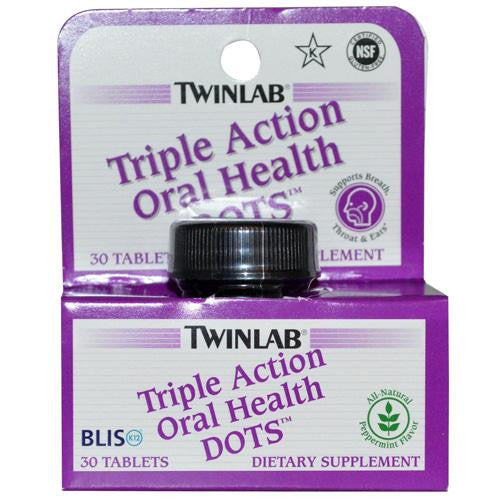 Twinlab Oral Health Dots - Triple Action - 30 Tablets