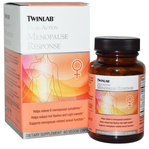 Twinlab Menopause Response - Dual Action - 60 Vegetarian Capsules