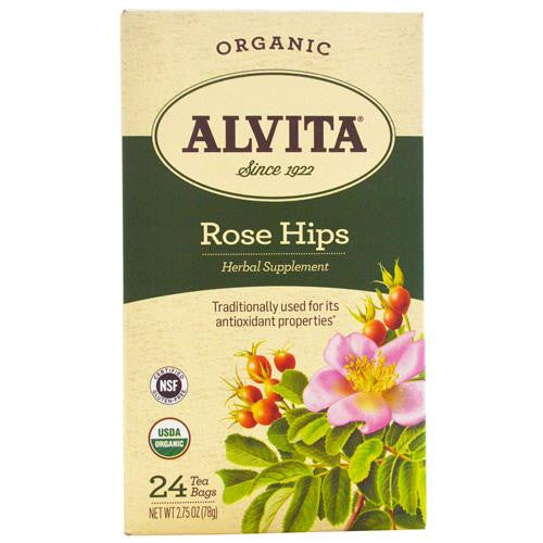 Alvita Tea - Organic - Rose Hips Herbal - 24 Tea Bags