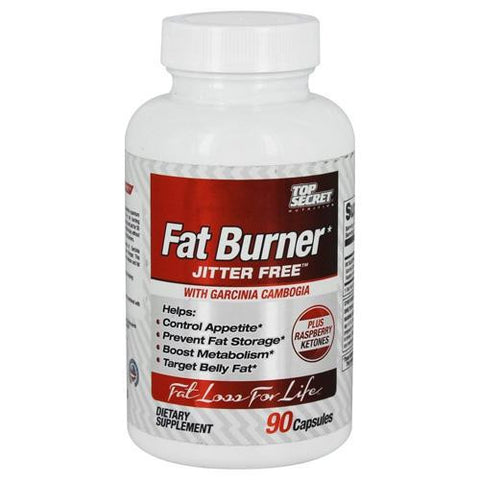 Top Secret Nutrition Fat Burner - Jitter Free - Garcinia Cambogia - 90 Caps