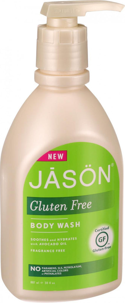 Jason Natural Products Body Wash - Gluten Free - Fragrance Free - 30 Oz