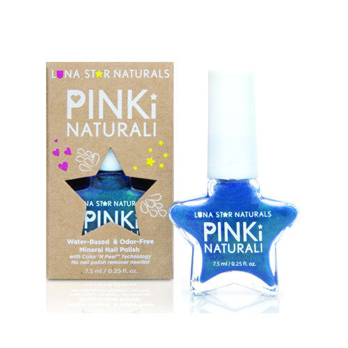 Lunastar Pinki Naturali Nail Polish - Salem (metallic Blue) - .25 Fl Oz