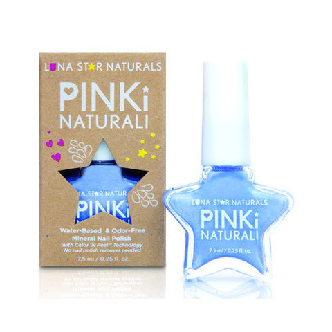 Lunastar Pinki Naturali Nail Polish - Little Rock (powder Blue) - .25 Fl Oz