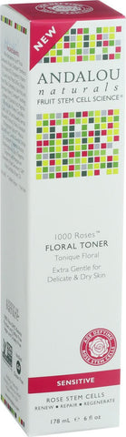 Andalou Naturals Floral Toner - 1000 Roses - 6 Oz