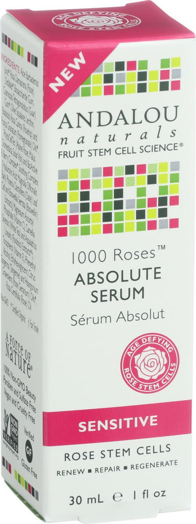 Andalou Naturals Absolute Serum - 1000 Roses - 1 Oz