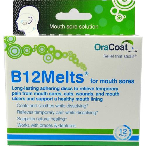 Oracoat H B12 Melts - Mouth Sores - 12 Count