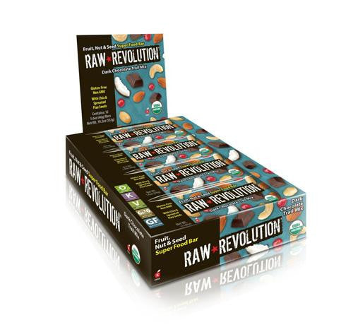 Raw Revolution Bar - Organic - Super Food - Dk Choc Tr Mx - 1.6 Oz - 1 Case