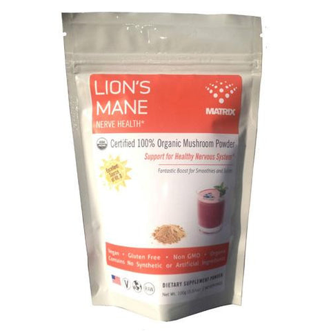 Mushroom Matrix Lions Mane - Organic - Powder - 3.57 Oz