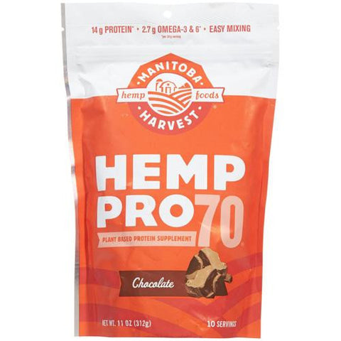 Manitoba Harvest Hemp Pro 70 - Chocolate - 11 Oz