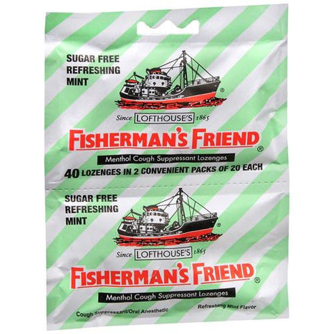 Fisherman's Friend Lozenges - Sugar Free Mint - Ctr Dsp - 40 Ct - 1 Case