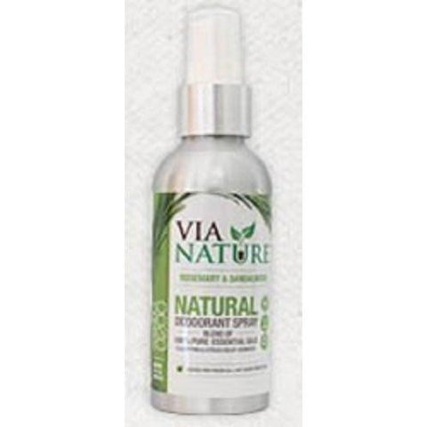 Via Nature Deodorant - Spray - Rosemary And Sandalwood - 4 Fl Oz