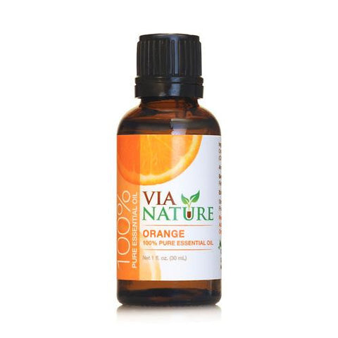 Via Nature Essential Oil - 100 Percent Pure - Orange - 1 Fl Oz