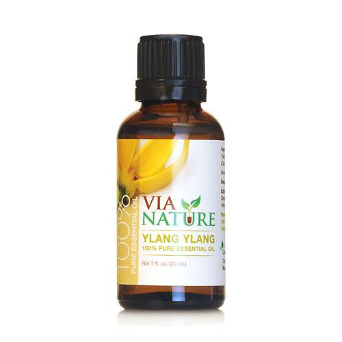 Via Nature Essential Oil - 100 Percent Pure - Ylang Ylang - 1 Fl Oz