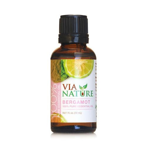 Via Nature Essential Oil - 100 Percent Pure - Bergamot - 1 Fl Oz