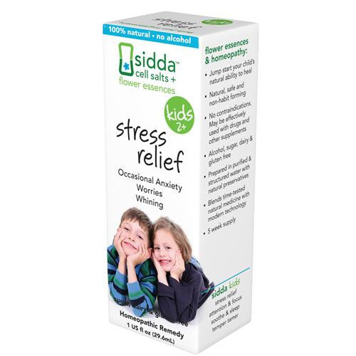 Sidda Flower Essences Stress Relief - Kids - Age Two Plus - 1 Fl Oz