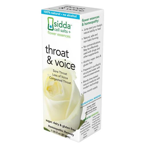 Sidda Flower Essences Throat And Voice - 1 Fl Oz