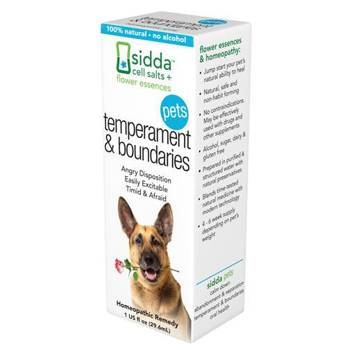 Sidda Flower Essences Temperment And Boundaries - Pets - 1 Fl Oz