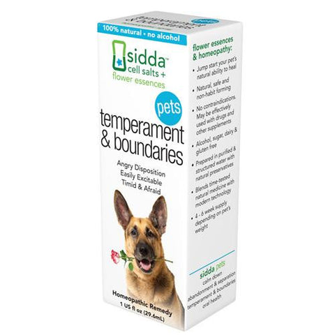 Sidda Flower Essences Temperment And Boundaries - Pets - 1 Fl Oz