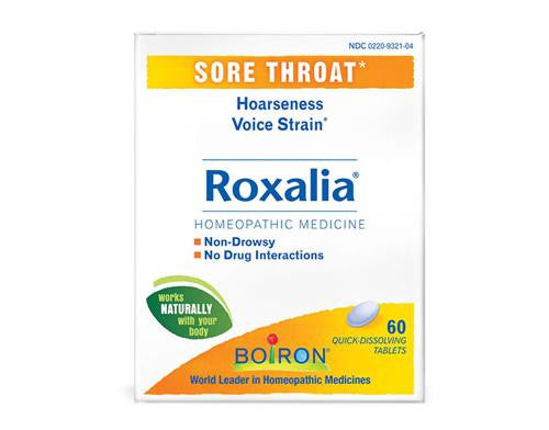 Boiron Roxalia Tablets - Sore Throat - 60 Tablets