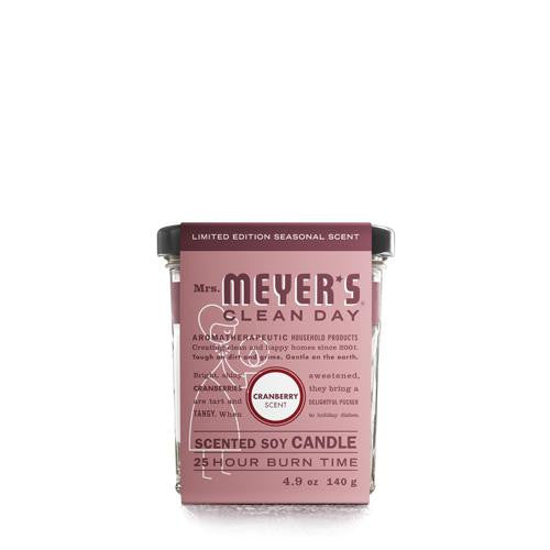 Mrs. Meyer's Soy Candle - Cranberry - Case Of 6 - 4.9 Oz Candles