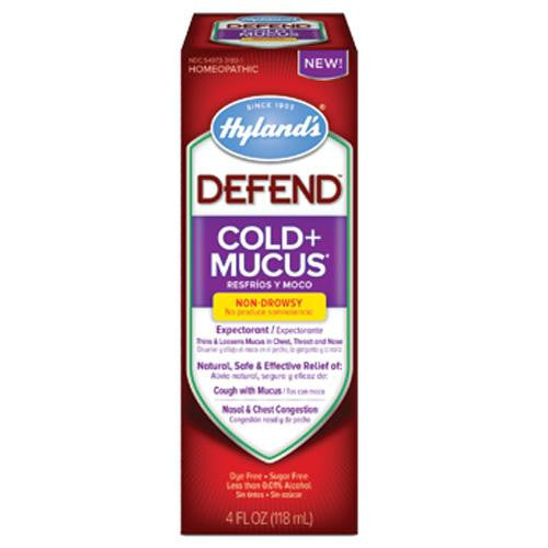 Hylands Homepathic Cold And Mucus - Defend - 4 Fl Oz