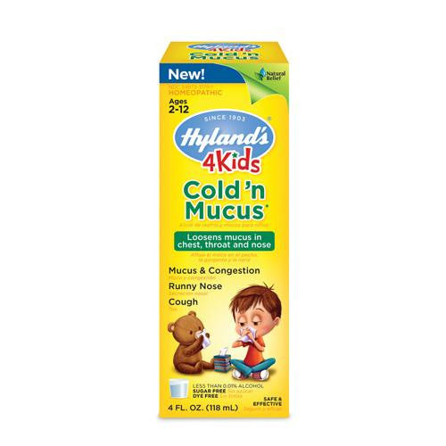 Hylands Homepathic Cold 'n Mucus - 4 Kids - 4 Fl Oz